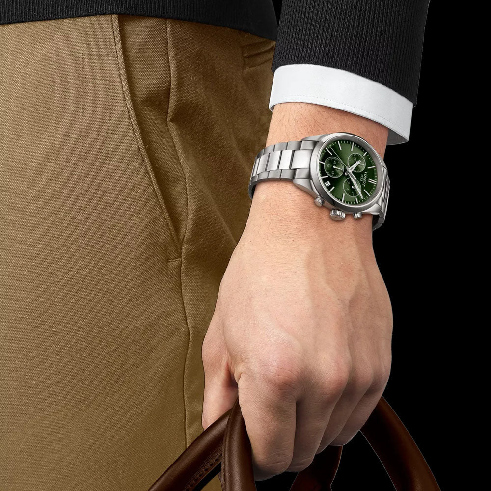 TISSOT Men's PR 100 Green Dial Watch | T150.417.11.091