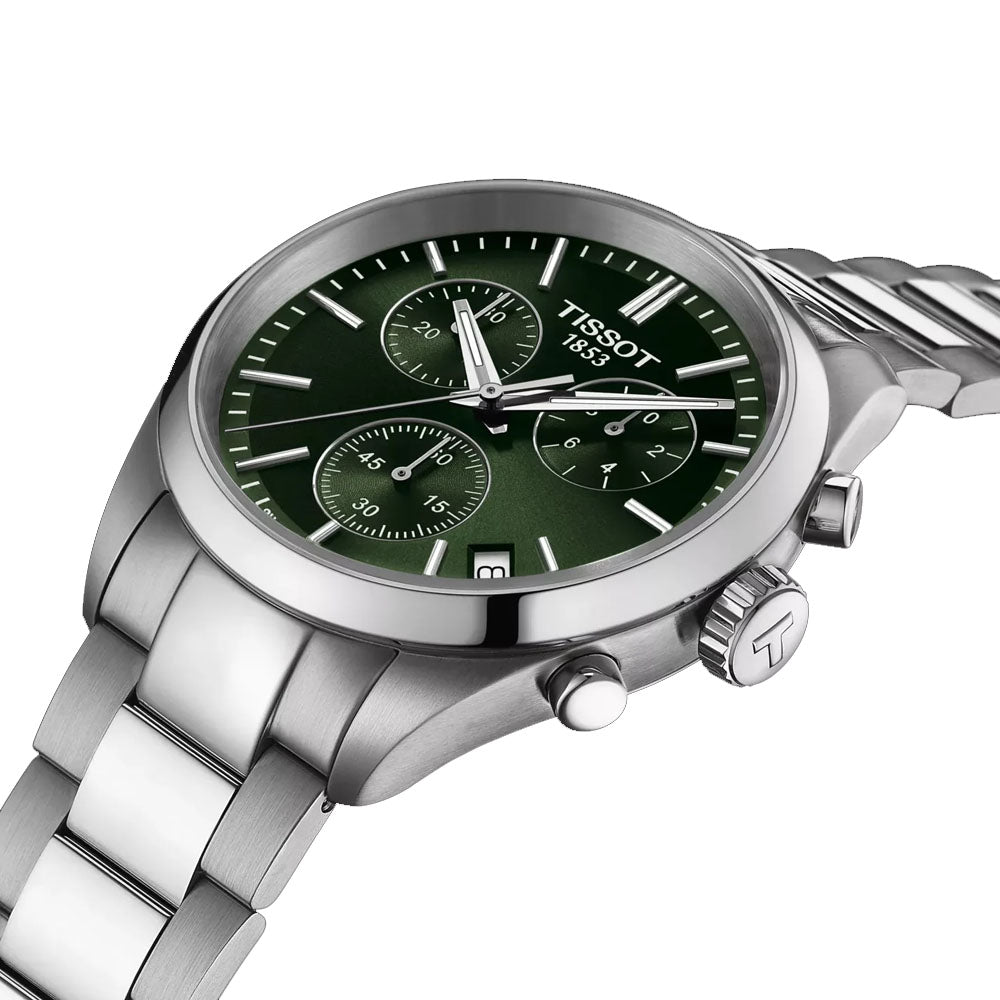 TISSOT Men's PR 100 Green Dial Watch | T150.417.11.091