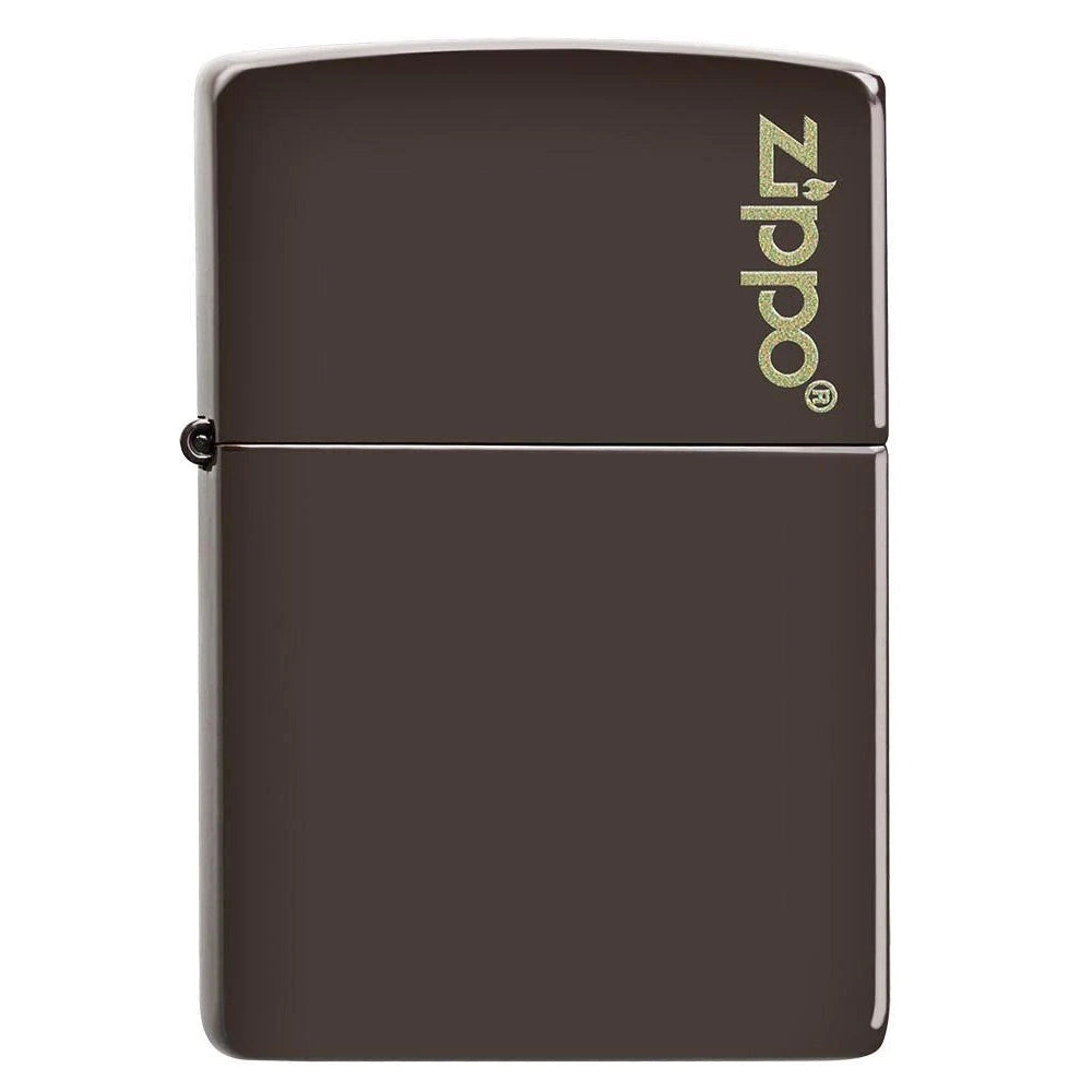 Classic Brown Zippo Logo - 49180ZL