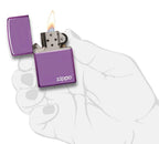 Classic High Polish Purple Zippo Logo 24747ZL