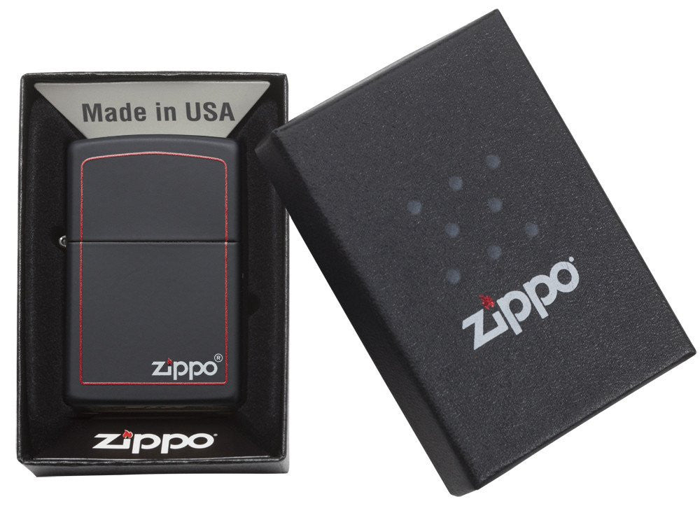 Classic Black and Red Zippo - 218ZB
