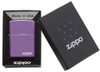 Classic High Polish Purple Zippo Logo 24747ZL