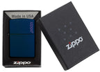 Classic Navy Matte Zippo Logo - 239ZL
