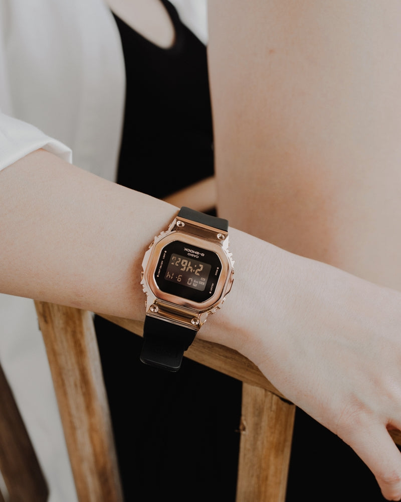 G-SHOCK GM-S5600PG-1DR Metal-Covered Women