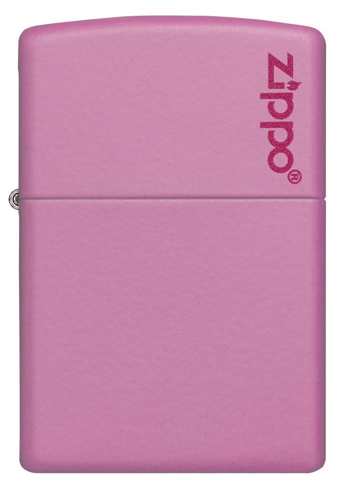 Classic Pink Matte Zippo Logo - 238ZL