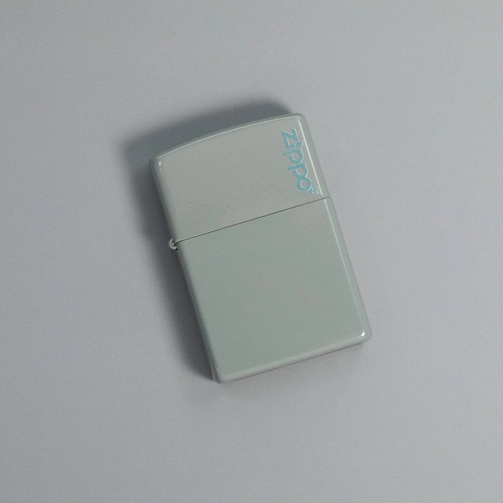 Classic Flat Grey Zippo Logo - 49452ZL