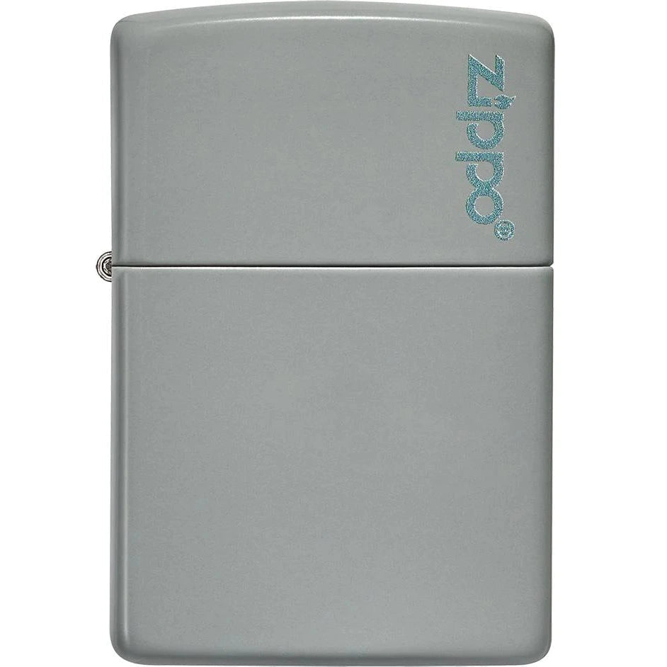 Classic Flat Grey Zippo Logo - 49452ZL