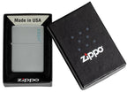 Classic Flat Grey Zippo Logo - 49452ZL