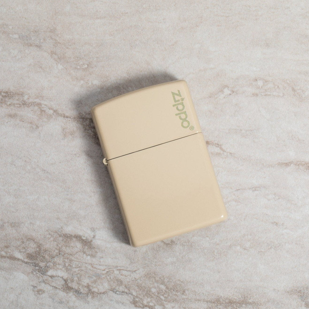 Classic Flat Sand Zippo Logo - 49453ZL