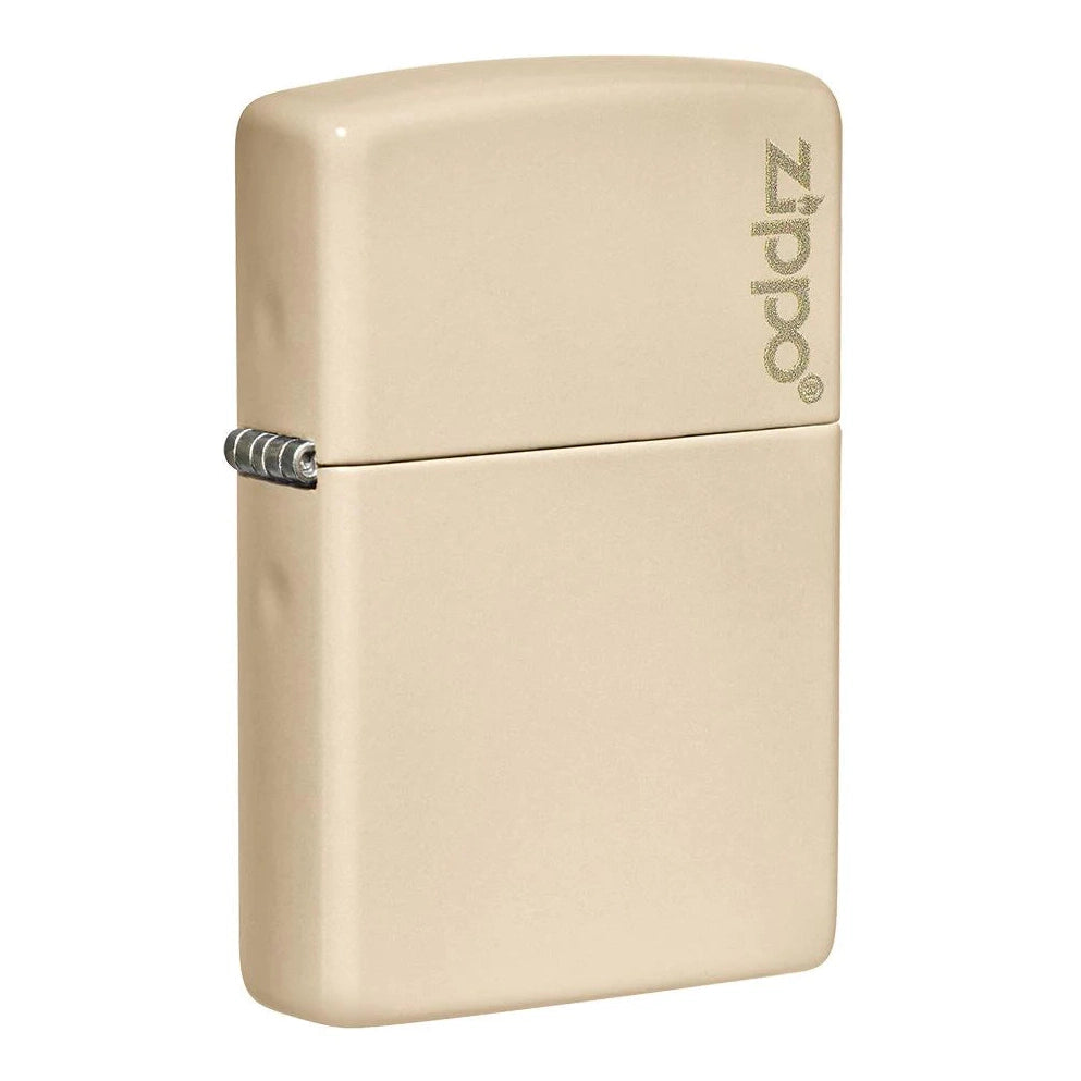 Classic Flat Sand Zippo Logo - 49453ZL