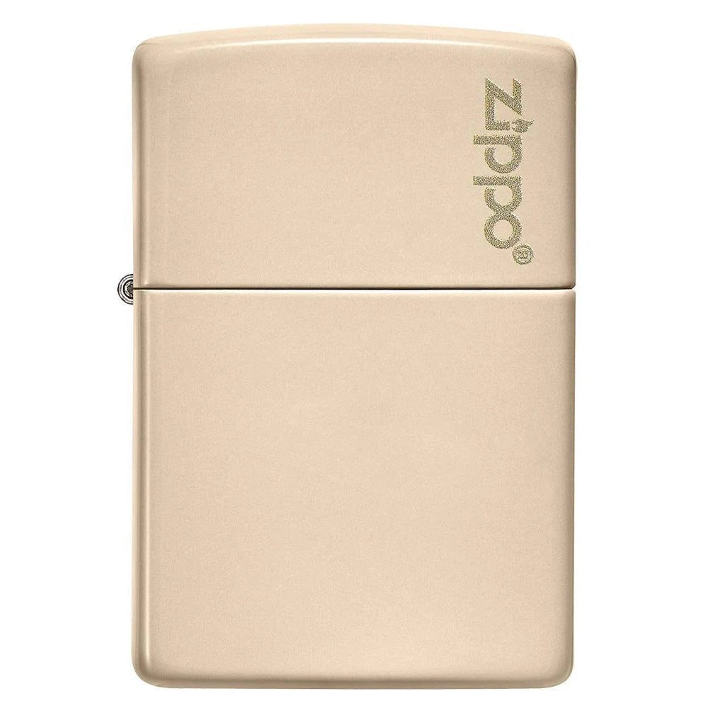 Classic Flat Sand Zippo Logo - 49453ZL