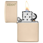 Classic Flat Sand Zippo Logo - 49453ZL