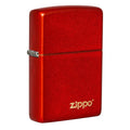 Classic Metallic Red Zippo Logo - 49475ZL