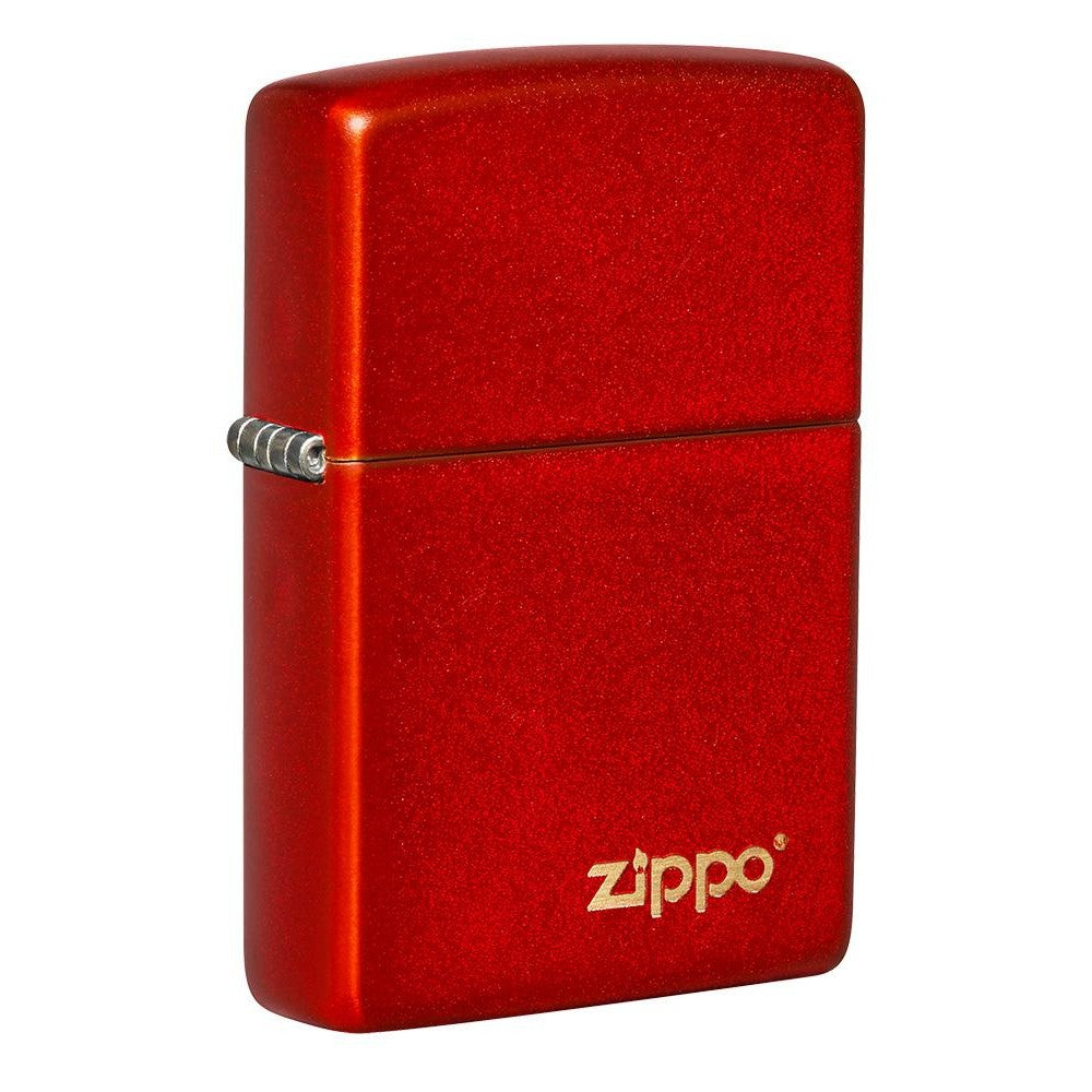 Classic Metallic Red Zippo Logo - 49475ZL