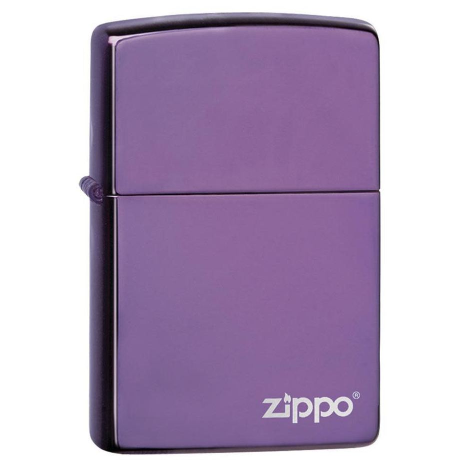 Classic High Polish Purple Zippo Logo 24747ZL