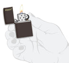 Classic Brown Zippo Logo - 49180ZL
