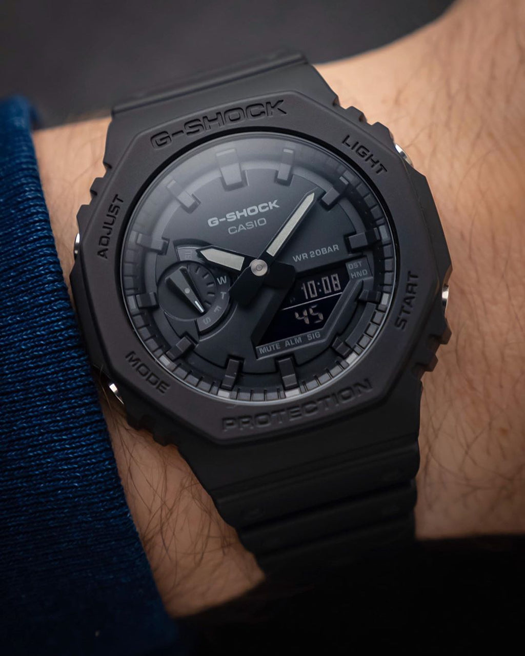 G-SHOCK GA-2100-1A1DR Octagonal Bezel