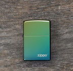 Classic High Polish Teal Zippo Logo - 49191ZL
