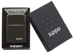 Classic High Polish Black Zippo Logo 24756ZL