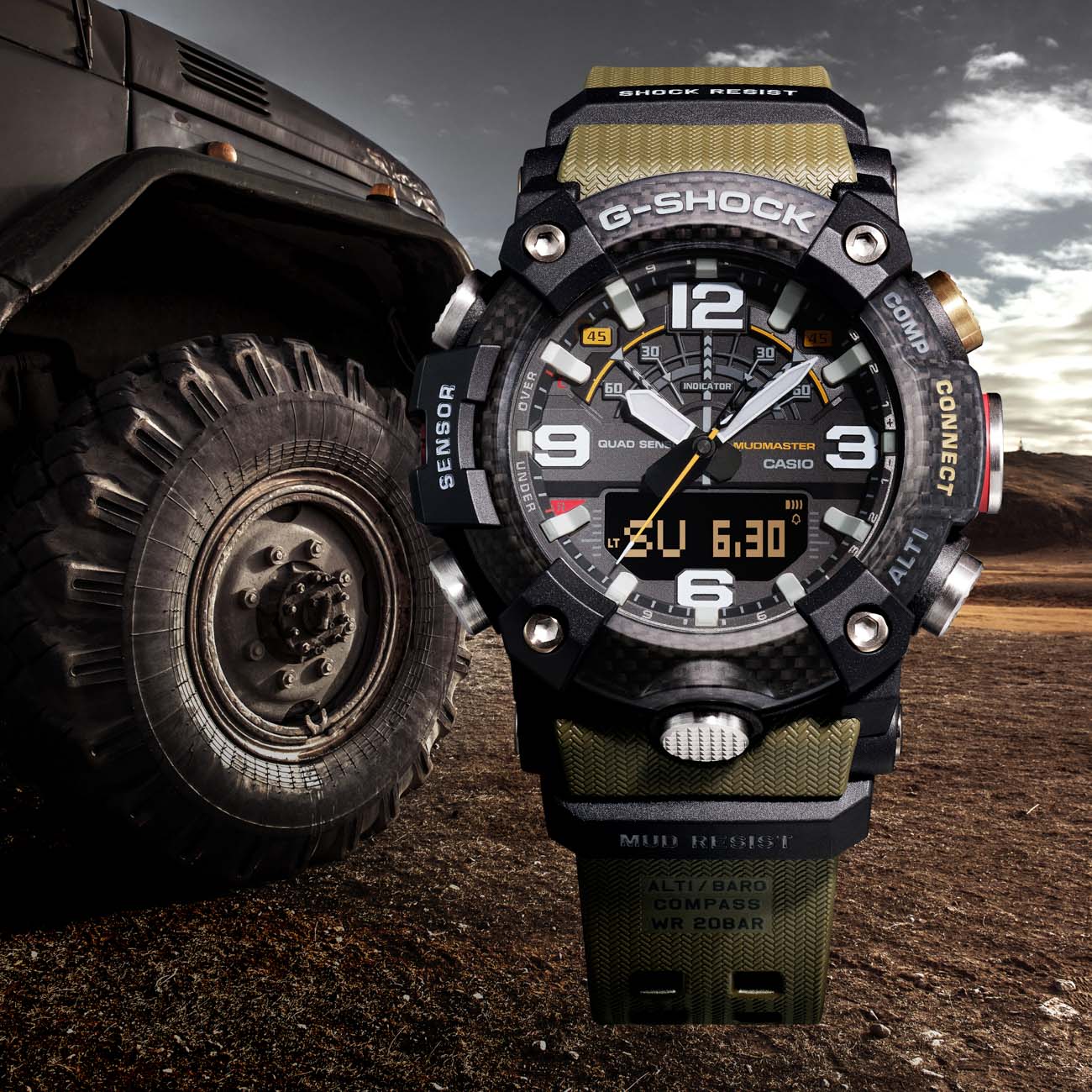 G-SHOCK GG-B100-1A3DR MASTER OF G Bluetooth
