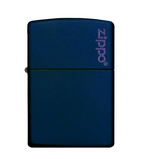 Classic Navy Matte Zippo Logo - 239ZL
