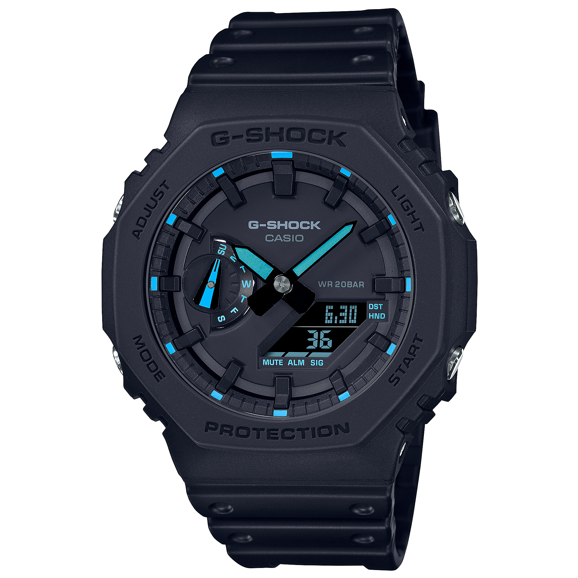 G-SHOCK GA-2100-1A2DR Octagonal Bezel