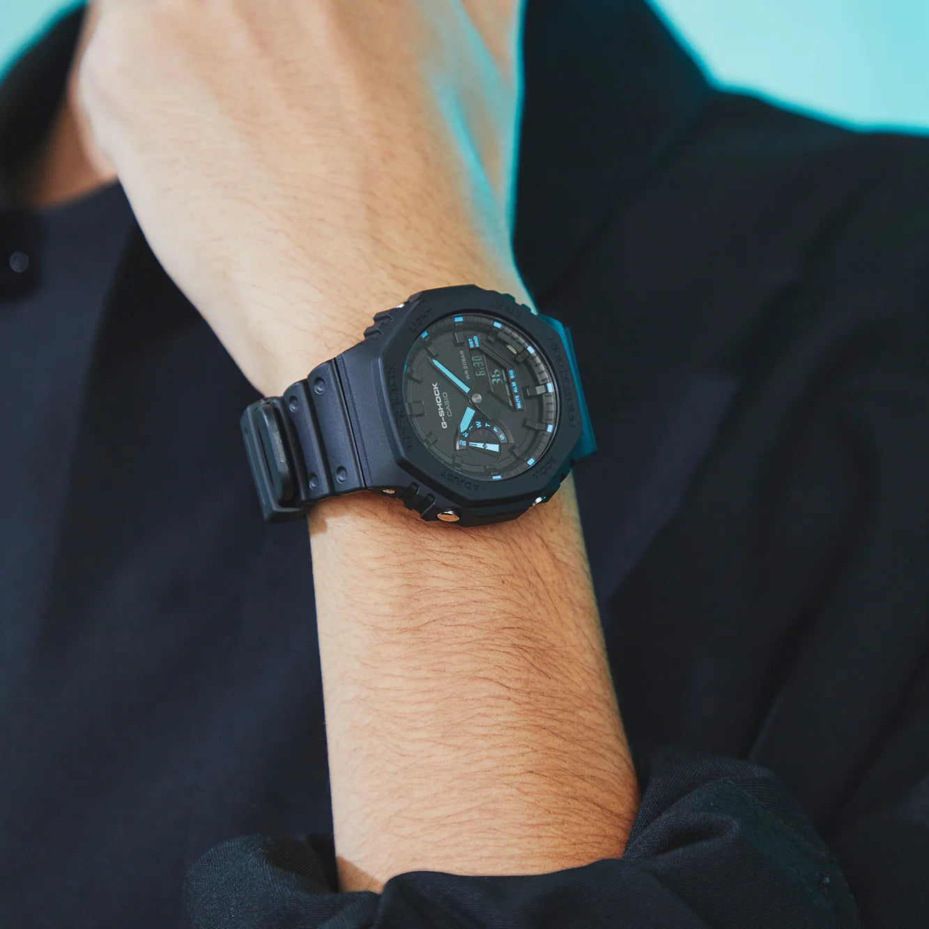 G-SHOCK GA-2100-1A2DR Octagonal Bezel