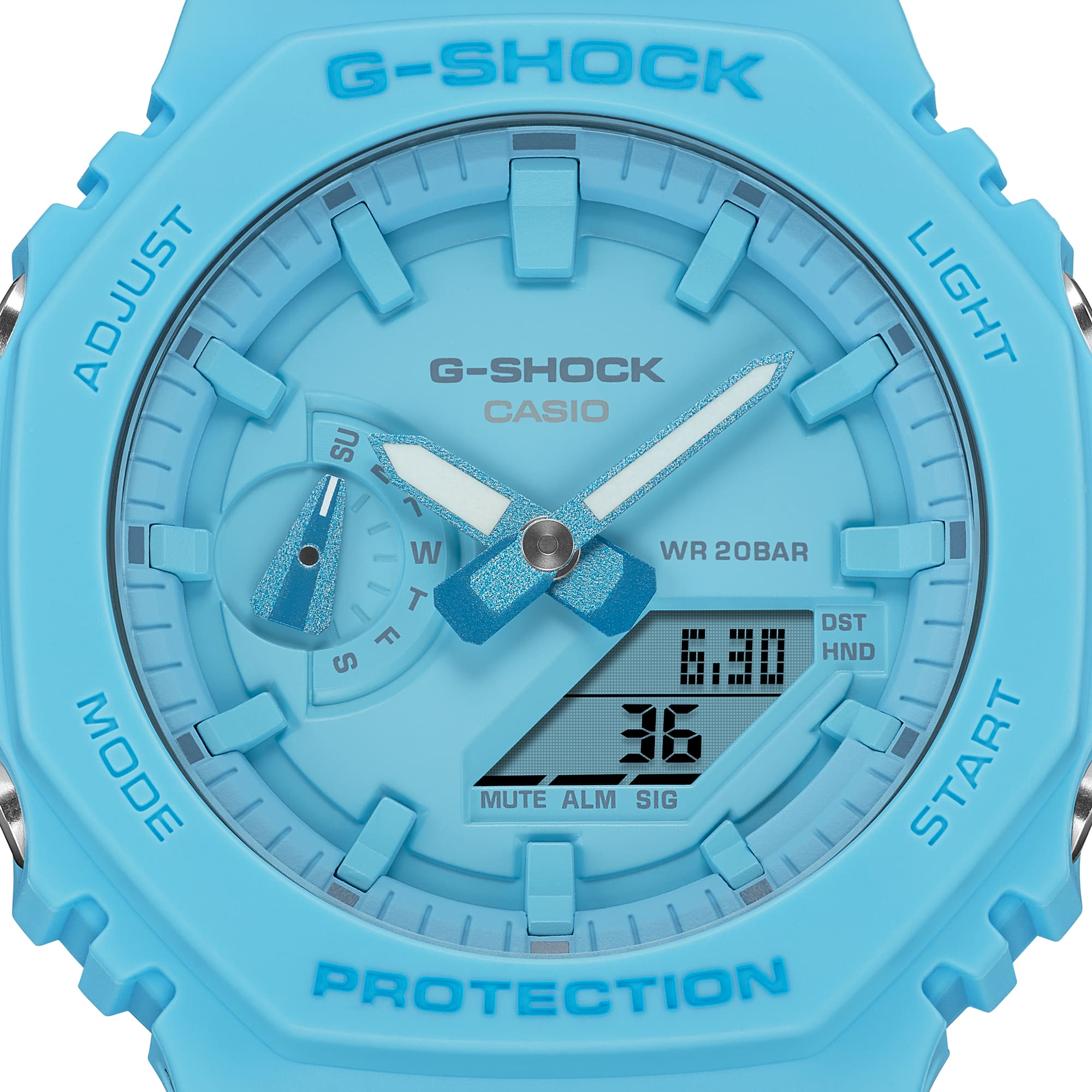 G-SHOCK GA-2100-2A2DR Octagonal Bezel