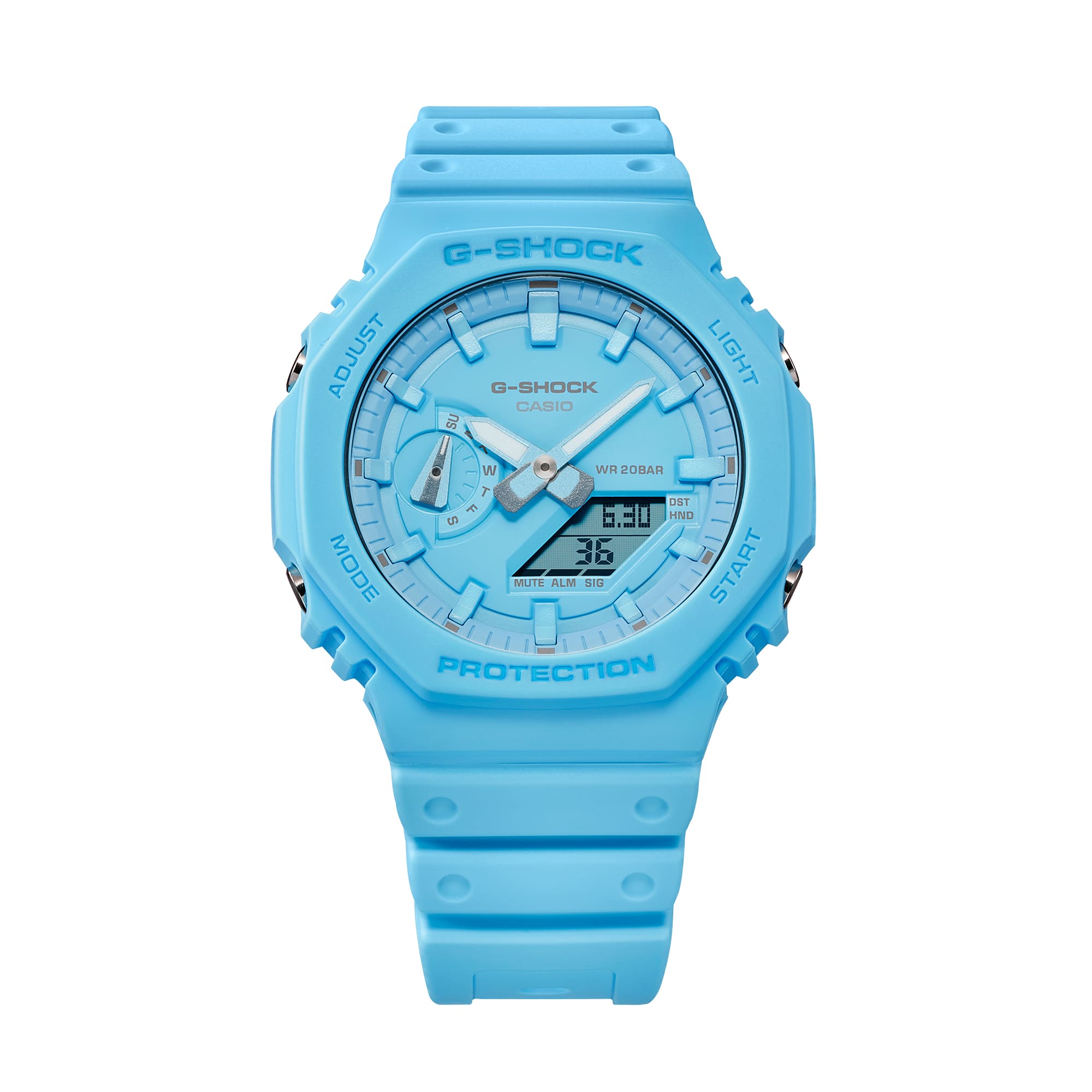 G-SHOCK GA-2100-2A2DR Octagonal Bezel
