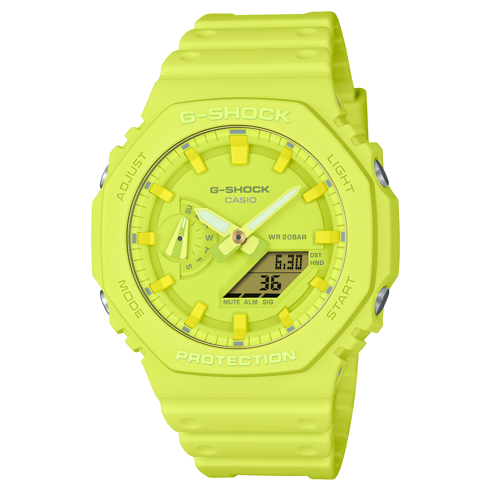 G-SHOCK GA-2100-9A9DR Octagonal Bezel