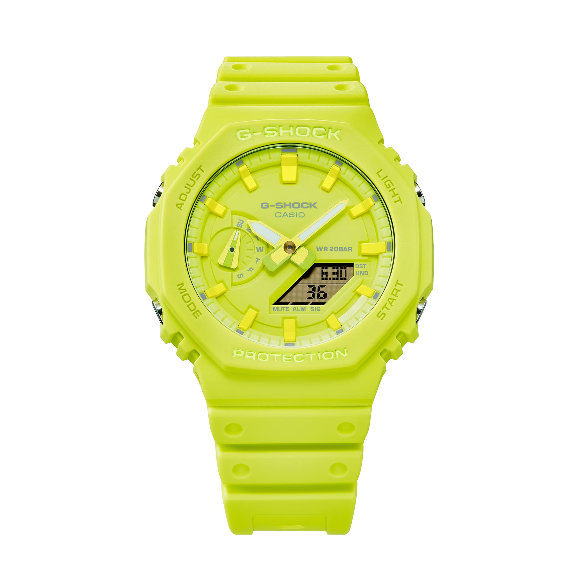G-SHOCK GA-2100-9A9DR Octagonal Bezel