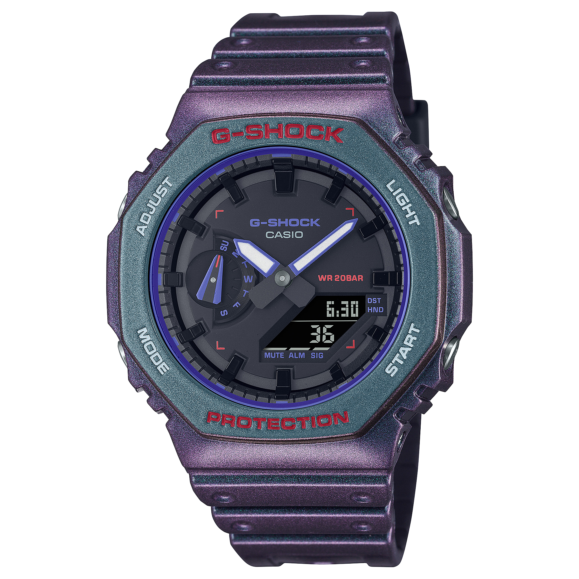 G-SHOCK GA-2100AH-6ADR Octagonal Bezel