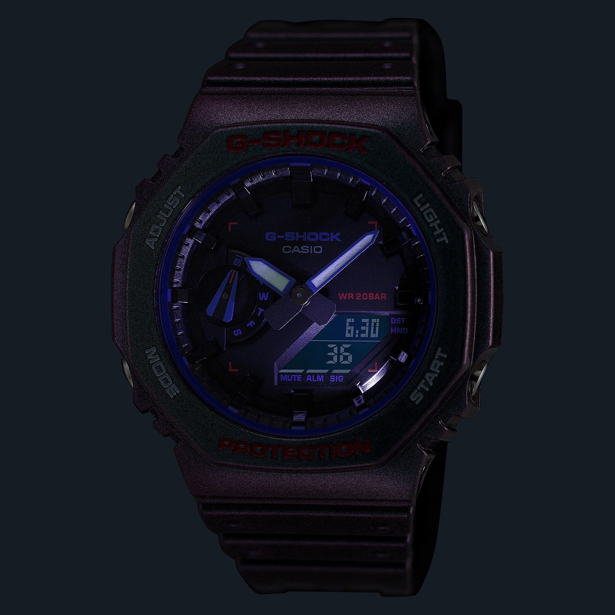 G-SHOCK GA-2100AH-6ADR Octagonal Bezel