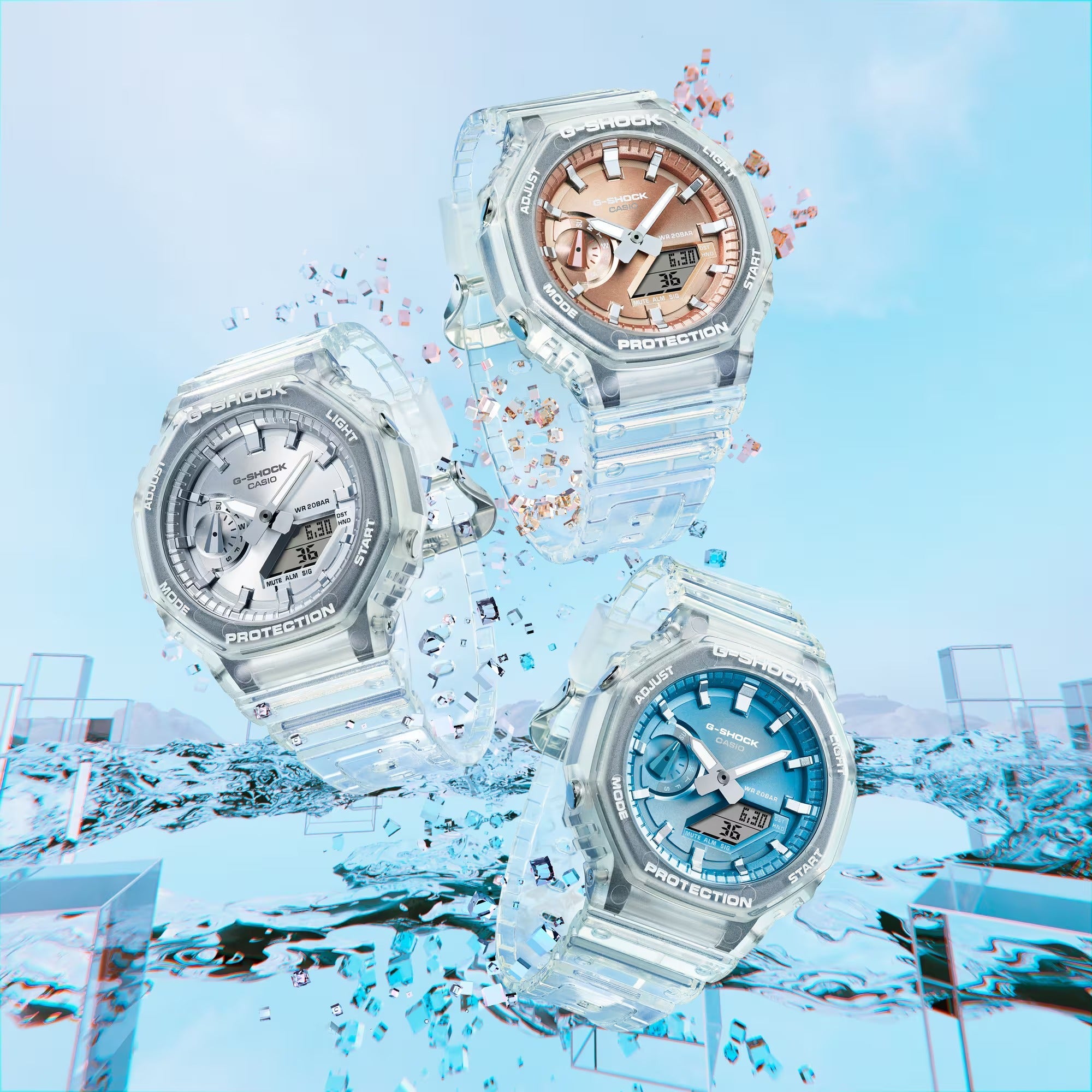 G-SHOCK GA-2100BM-7A2DR Octagonal Bezel