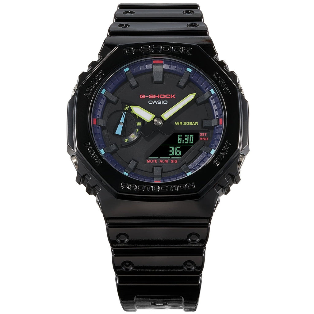 G-SHOCK GA-2100RGB-1ADR Octagonal Bezel