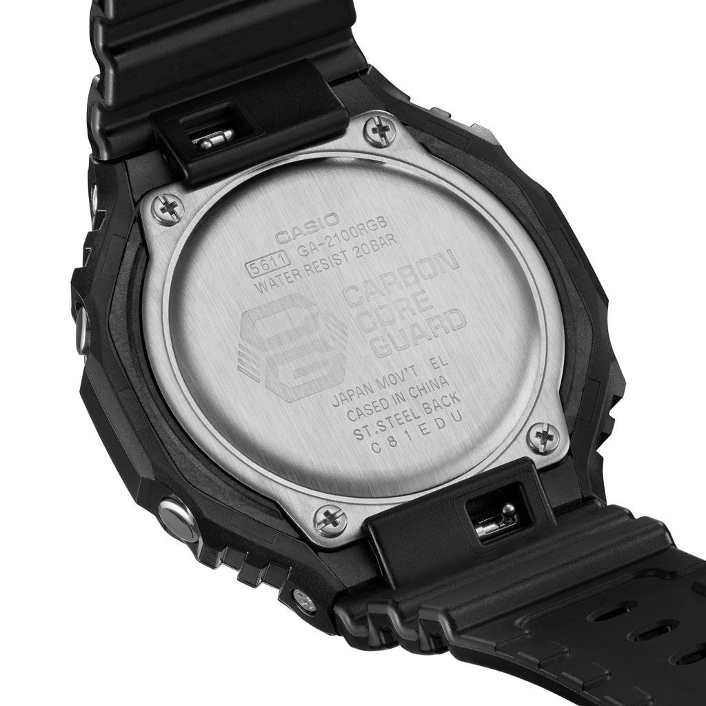 G-SHOCK GA-2100RGB-1ADR Octagonal Bezel