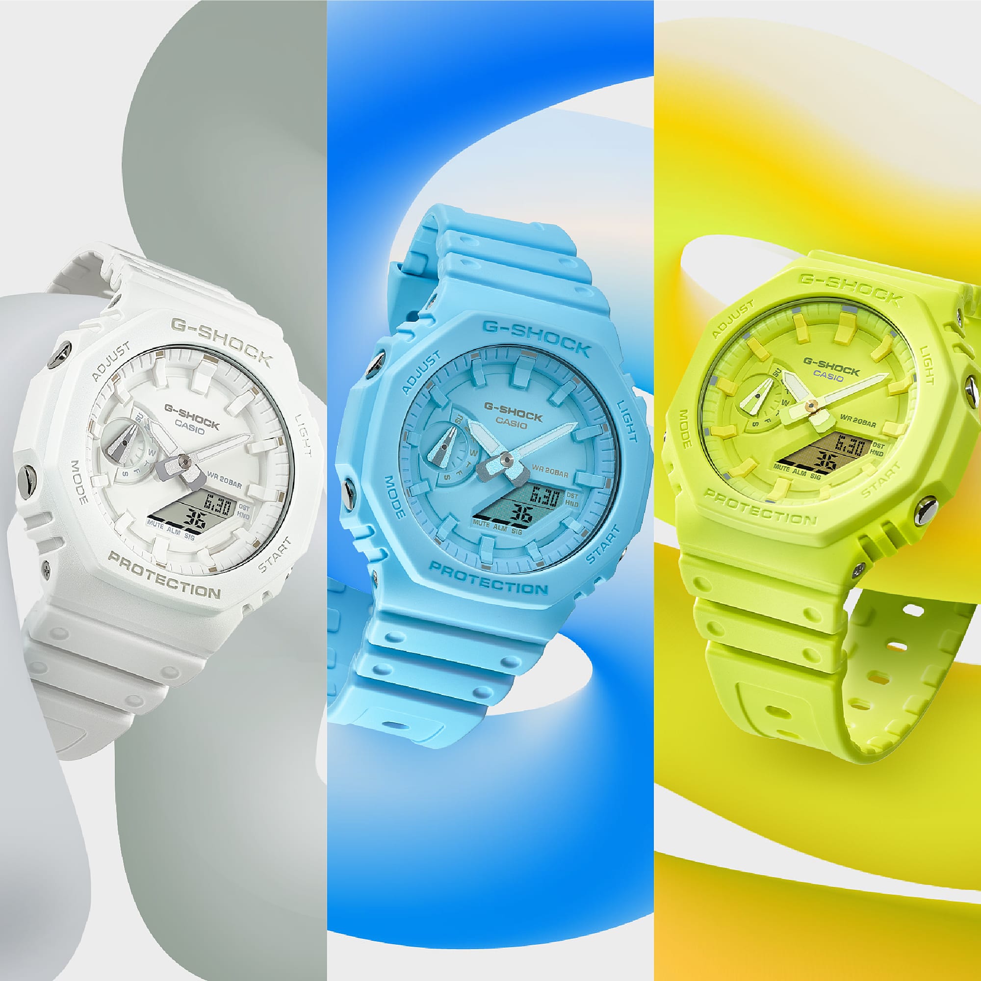 G-SHOCK GA-2100-2A2DR Octagonal Bezel