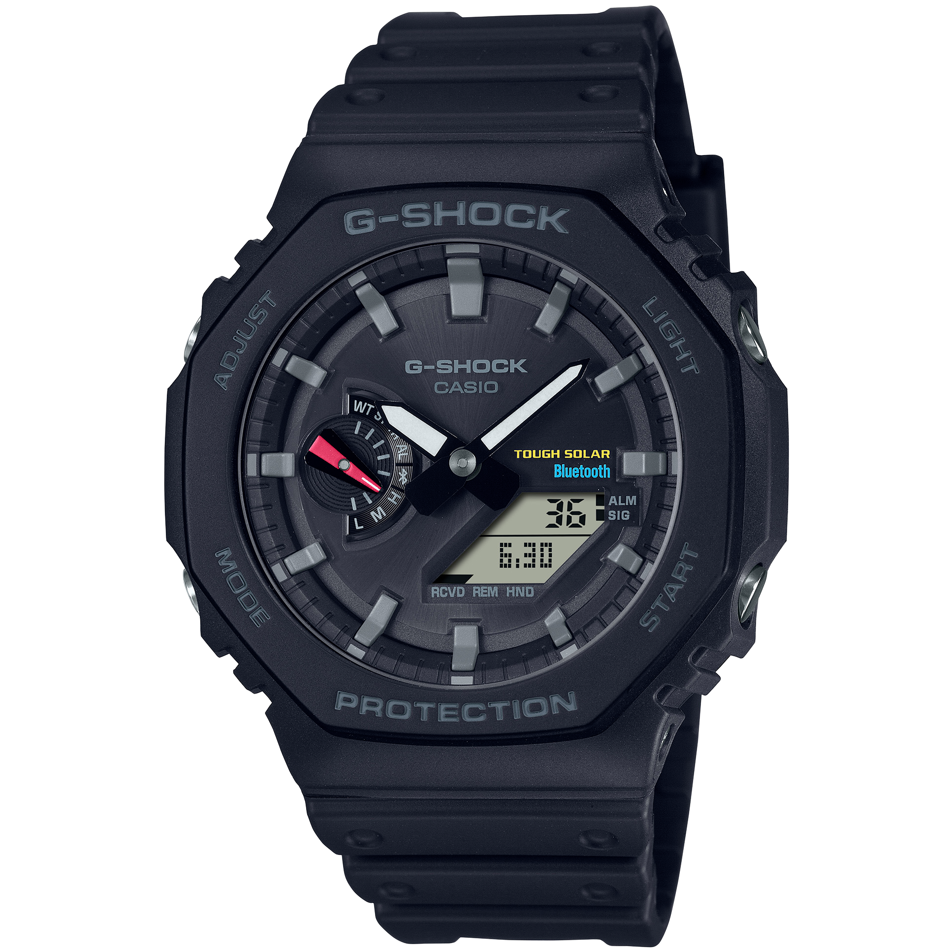 G-SHOCK GA-B2100-1ADR Octagonal Bezel Bluetooth