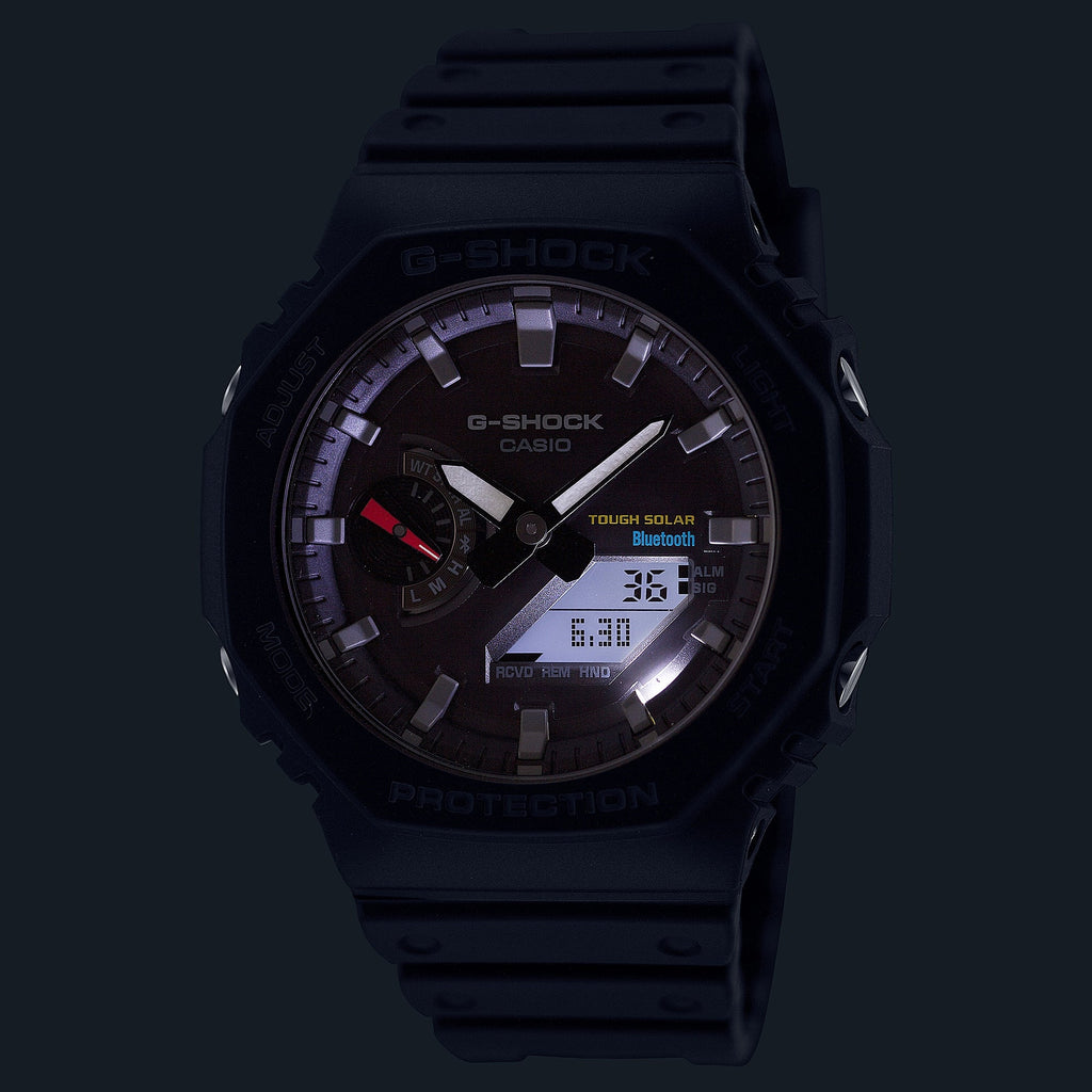 G-SHOCK GA-B2100-1ADR Octagonal Bezel Bluetooth