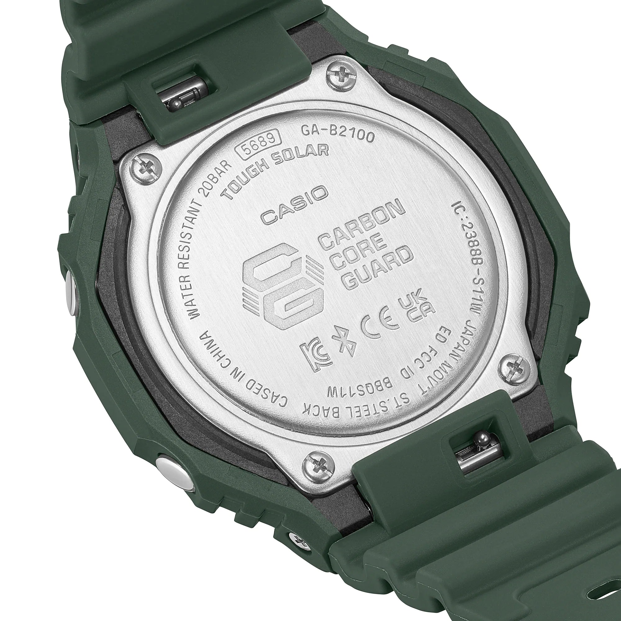 G-SHOCK GA-B2100-3ADR Octagonal Bezel Bluetooth