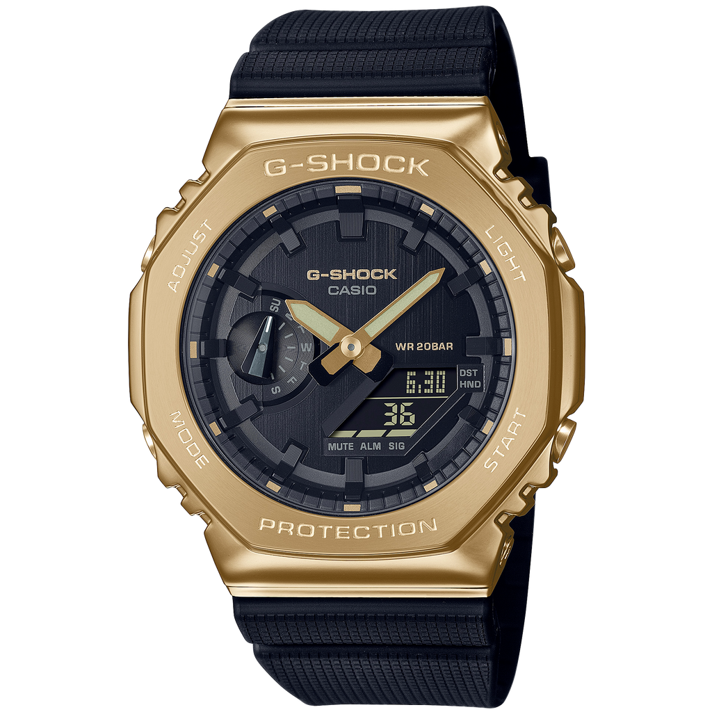G-SHOCK GM-2100G-1A9DR Metal-Covered Octagonal Bezel