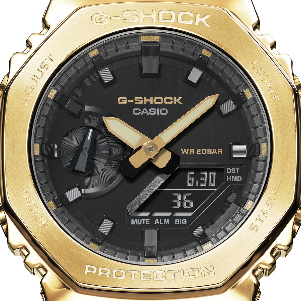 G-SHOCK GM-2100G-1A9DR Metal-Covered Octagonal Bezel