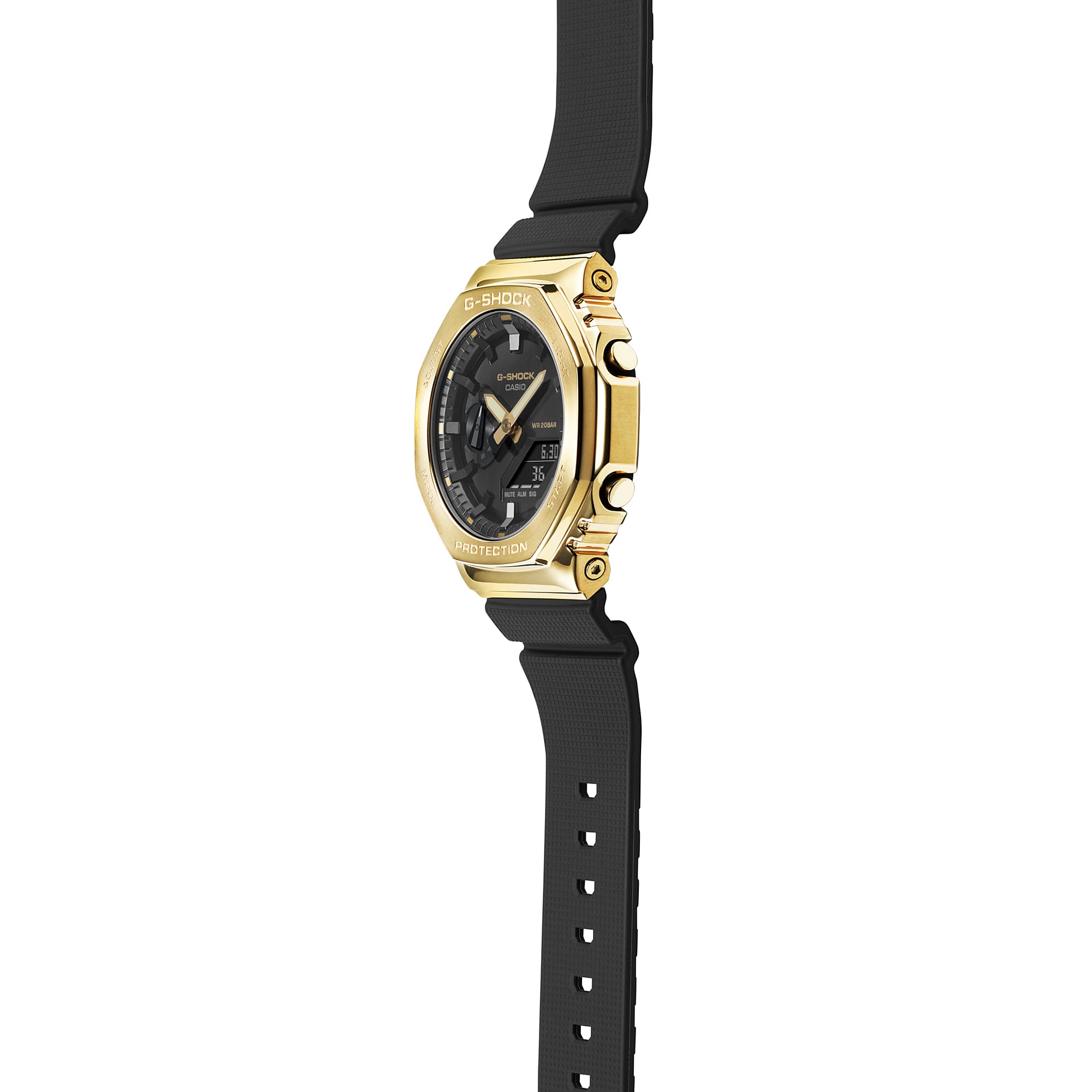G-SHOCK GM-2100G-1A9DR Metal-Covered Octagonal Bezel