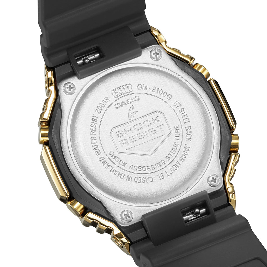 G-SHOCK GM-2100G-1A9DR Metal-Covered Octagonal Bezel