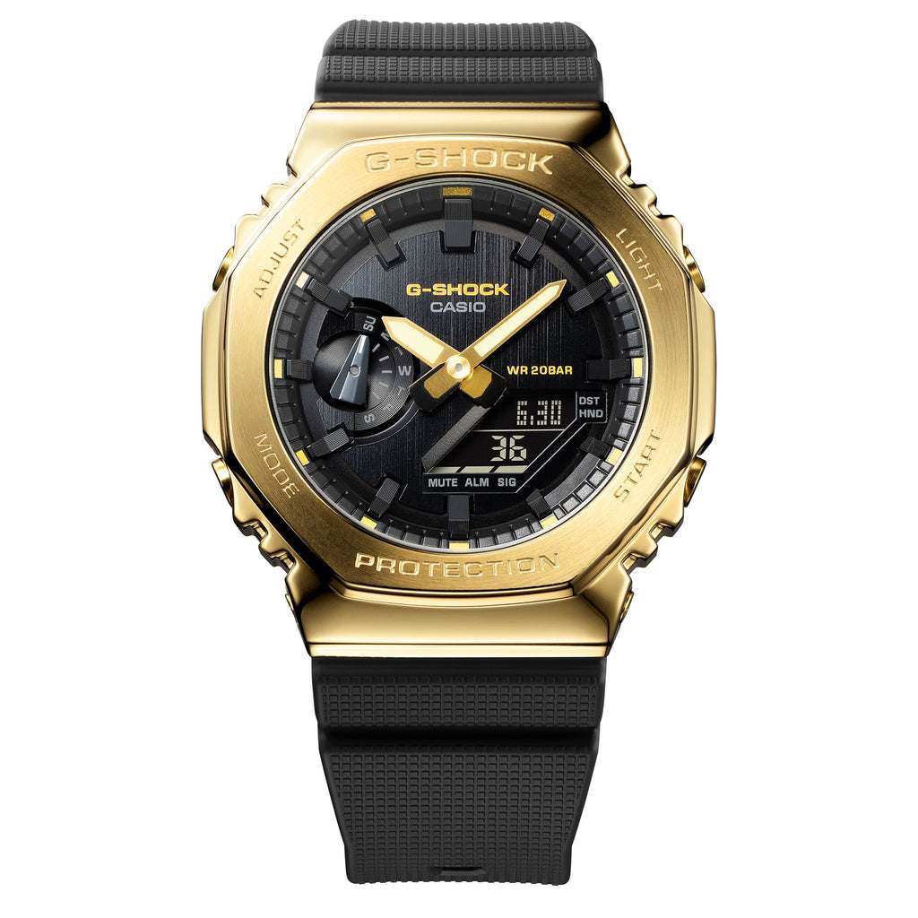 G-SHOCK GM-2100G-1A9DR Metal-Covered Octagonal Bezel