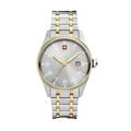 SWISS MILITARY Men's Hanowa Silver Gold Band Watch | SMWGH0000860