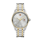 SWISS MILITARY Men's Hanowa Silver Gold Band Watch | SMWGH0000860