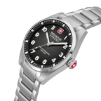 SWISS MILITARY Men's Hanowa Black Dial Watch | SMWGG0001503
