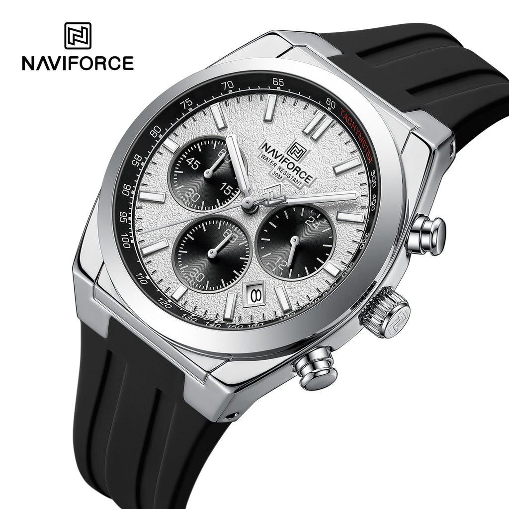 NAVIFORCE NF8080 S/W/B Men Watch