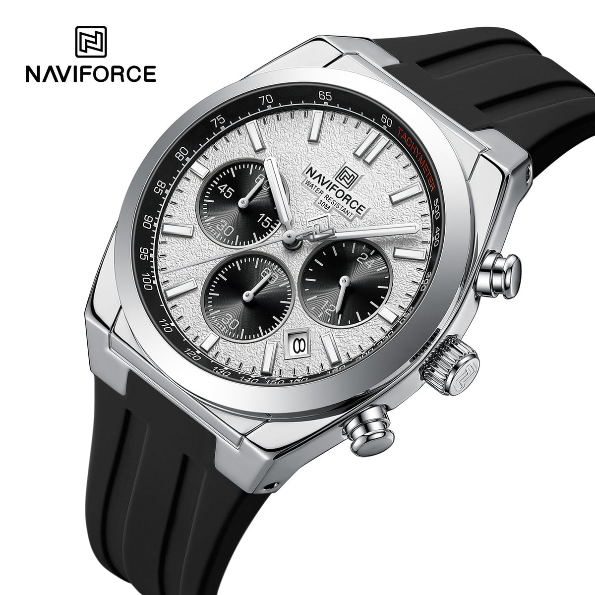 NAVIFORCE NF8080 S/W/B Men Watch